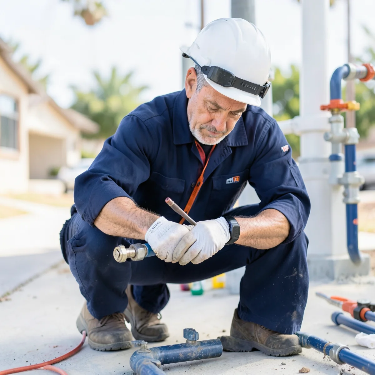 Gas Line Repair in Colton, CA
